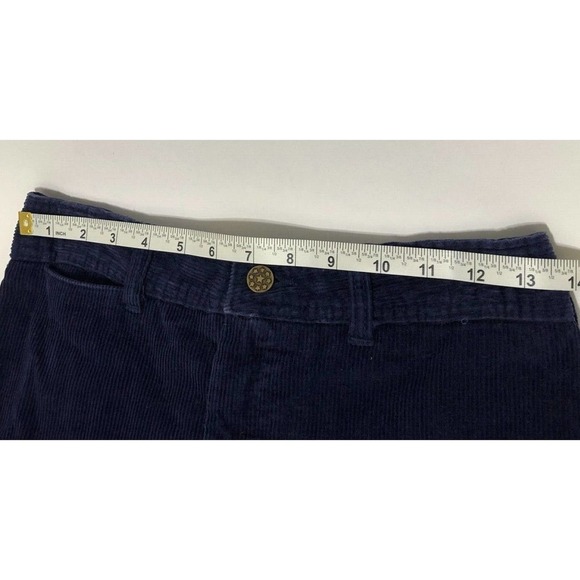 Sears Vintage Womens Size 12 Navy Blue Corduroy Pants 26" Waist Bootcut Boho - Picture 10 of 11